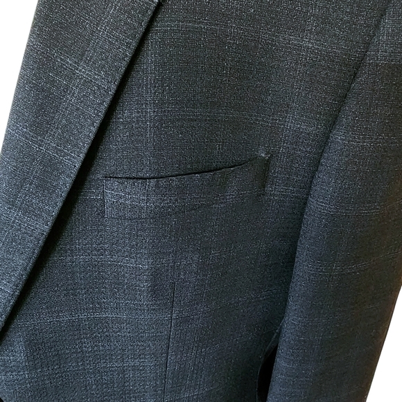 Kenneth Cole AWEARNESS 2-Piece Dark Gray Suit – Jacket 46 Long / Pants 40W - Picture 8 of 16
